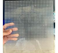 TEMU Placa Base Transparente de Puntos para Bloques de Construcción - Tablero de Montaje de DIY de ABS Transparente, Compatible con Juguetes de la Serie Pequeña, Único, Juguete para Niños