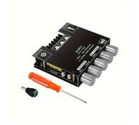 TEMU Placa de amplificador digital inalámbrico 2.1 , calidad de sonido HIFI, de amplificador de subwoofer ZK-MT21