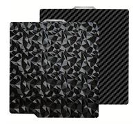 TEMU Placa de Construcción +PEO para Impresora 3D Bambu X1C/X1/X1E/P1P/P1S/A1 - Base de Diamante PEO y Fibra de Carbono PET, Cama Adhesiva de Acero con para Resina, Resina PEO, Impresión 3D DIY