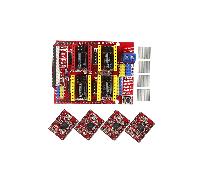TEMU Placa de Expansión Arduino CNC Shield V3 - Controlador de Motor Paso a Paso de 4 Ranuras para Máquinas de Grabado y Impresoras 3D, Ideal para Proyectos de Robótica y Brazos Mecánicos