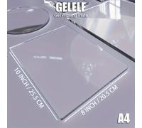 TEMU Placa de Impresión en Gel Reutilizable de Gelelf - Sin Envejecimiento, Monotipia Sin Decoloración para Transferencias de Laserjet - Ideal para de Prensa, de Tarjetas, Scrapbooking y Diarios