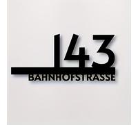 TEMU Placa de Número y de Casa de Metal - Letrero de Dirección Personalizado con Tu y Números, Placa de Pared para Exterior/Puerta, Pintado a Spray, Instalación para Entrada (No Necesita Cableado)