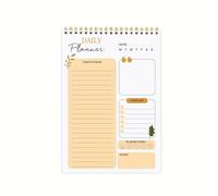 TEMU Planificador diario en con horario por horas, bloc de notas estético para de , de escritura en inglés, para adultos, organización de y gestión de .