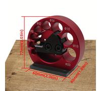 TEMU Plantilla ajustable para hacer con un diseño de 8 orificios, adecuada para fresado con taladro eléctrico, que capacidades de carpintería cilíndrica con orificios que van desde 8 20 mm