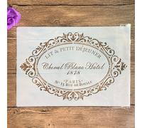 TEMU Plantilla de Artesanía Reutilizable A4 para Mural, Scrapbooking y Repujado - Plantilla de Diseño de Flores de Plástico Duradero, 11.7" x 8.3