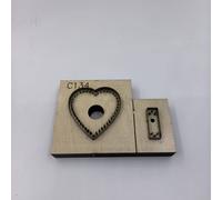 TEMU Plantilla de corte de cuero con forma de , colgante de cuero a .