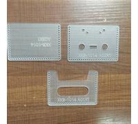 TEMU Plantilla de cuero para manualidades, 3 piezas/juego - acrílico para tarjetero, control de acceso a y billeteras para tarjetas de autobús