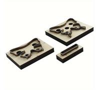 TEMU Plantilla de madera para crear un molde de de mar de cuero, ideal para hacer recortes de para adornos de bolsos.