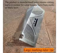 TEMU Plantilla de multifuncional de acero inoxidable - Portátil, impermeable, sin requerido - Ideal para decoración del hogar, esquemas de construcción y mediciones de dibujo de de acero