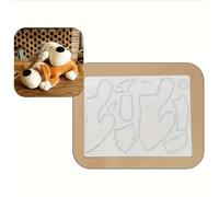 TEMU Plantilla de Plástico de Perro, Herramienta de Bordado para Dificultades de Dibujo, para Costura