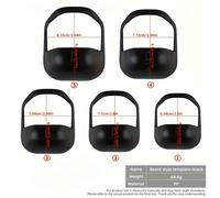 TEMU Plantillas para Dar Forma a Barba y Bigote - 5 Piezas de Acero Inoxidable/Plástico Resistente, Duraderas y Prácticas para Recorte, Regalo Ideal para Hombres, Novio o Papá - Plantillas para un