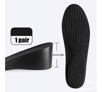 TEMU Plantillas unisex para aumentar que añaden 6 niveles de elevación, con diseño invisible, absorción de impactos y antideslizantes