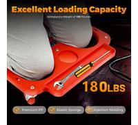 TEMU Plataforma rodante versátil de ABS con ruedas - Práctica - una bandeja de herramientas integrada para mecánicos, carpinteros, especialistas en pisos y técnicos de reparación de automóviles