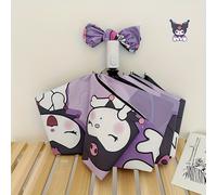 TEMU plegable Kuromi es un parasol completamente automático y elegante que como un lindo paraguas de uso, que proporciona protección contra los rayos .
