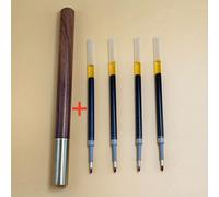 TEMU Pluma de gel de madera 4 recambios, juego elegante de bolígrafos para firma