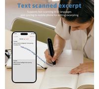 TEMU Pluma Traductora, Pluma de Lectura para Dislexia, Texto a Voz con 142 Idiomas, Escáner para Dislexia, Herramientas de Aprendizaje Lingüístico, Diseño Elegante y Construcción Duradera
