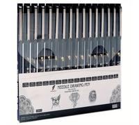 TEMU Plumas de Dibujo Micro , 16 Piezas, Impermeables para y Técnicas Artísticas, Suministros para Pintura y Caligrafía