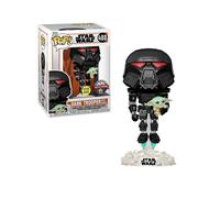 TEMU Pop Funko Dark Trooper con Niño Star Wars Mandalorian Glows 488