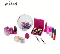 TEMU POPFEEL Conjunto de maquillaje Regalo Rosa Escenario Labial de labios de ojos Corrector para principiantes y profesionales Regalo de y vacaciones Embalaje