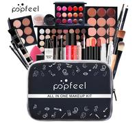 TEMU POPFEEL Conjunto de Maquillaje Transfronterizo de 24 Piezas, Paleta de de Ojos de 40 Colores, Labial, Base, , Pinceles, etc., de Regalo Asequible para Principiantes en Belleza - Día de la