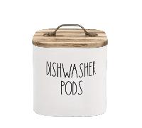 TEMU Porta Cápsulas de Lavavajillas con - Organizador Multiusos para Cocina, Lavandería y Baño - Contenedor para Pastillas de Detergente, Hojas de , etc. - /