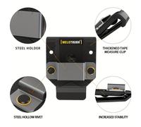 TEMU Porta Cinta Métrica MELOTOUGH, Clip para Cinturón de Medidor, para Cinta Métrica, Clip para Herramientas en Cinturón, Soporte para Cinta Métrica ()