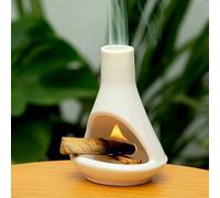 TEMU Porta Incienso de Porcelana para Palo Santo, Conos de Incienso Artesanal, Quemador de Aromaterapia