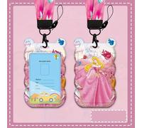 TEMU Porta tarjetas de de 2D de 1 pieza | Estilo lindo y cordón largo, resistente al polvo, de resistencia para uso con tarjeta de autobús, tarjeta de identificación y tarjeta de crédito