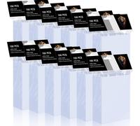 TEMU Porta tarjetas transparentes de 1200 piezas, para proteger tarjetas, adecuados para cartas de fútbol, cartas y cartas de juego