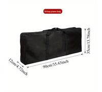 TEMU Portable Oxford Cloth Electronic Organ Bag 54 Keys and 61 Keys, Special for Electronic Organ, Black Piano Bag, Electric Piano Bag, Thickened and Durable Piano Bag, Perfect Protection for