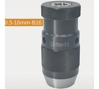 TEMU Portabrocas de Precisión Autoajustable 0.5-16mm B16 Autobloqueante para Torno, Prensa de Taladro y Fresadora de Resistencia, Portabrocas Simple