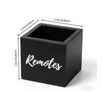 TEMU Portacontroles de Madera, Organizador de Controles Remotos para TV, Almacenamiento Multifuncional de Escritorio para Hogar o Dormitorio -