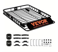 TEMU Portaequipajes de techo VEVOR, cesta de carga de 46" x 36" x 4.5", portaequipajes de techo de resistencia con capacidad de 200 libras, cesta de portaequipajes universal para SUV, camión, vehículo