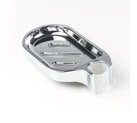 TEMU Portajabón de ABS Cromado para Barra de Ducha - Soporte Ovalado de Plástico, Accesorio de Baño