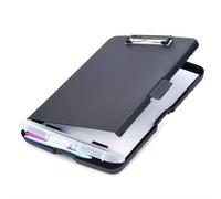 TEMU Portapapeles de 8.5 X 11 pulgadas con almacenamiento, carpeta de portapapeles de plástico A4 con un soporte separado para bolígrafos, ideal para documentación, uso de enfermeras