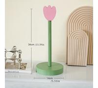 TEMU Portarrollos de Papel Higiénico de Madera con Diseño Floral - Dispensador sin Taladro, Compatible con Montaje Superior, Almacenamiento para Baño y Cocina, Adecuado para Madera de Pino de Nueva