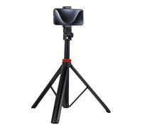 TEMU Portátil Ajustable de 2 Metros con Soporte para Teléfono - Estructura de Aleación de Aluminio - Cabeza de de 1/4 y Pinza para Teléfono - Adecuado para Smartphones y Cámaras de Acción