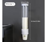 TEMU Portavasos de plástico, recogedor de vasos desechables de pared sin perforación con adhesivo , depositador de vasos desechables para , oficina y hospital