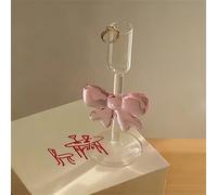 TEMU Portavelas de Vidrio con Grande y Elegante - Decoración para Mesa de Comedor, Ideal para Cenas, y Ocasiones Especiales, Elección para de San Valentín o de Graduaciones