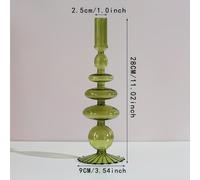 TEMU Portavelas de Vidrio y Minimalista, de Vidrio Manual para Velas, Pieza de Mesita de Café para Salón, Decoración de Mesa para Estancias y Comedor Accesorio para Velas