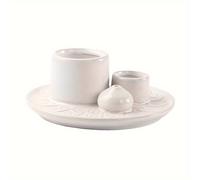 TEMU Portavelas y Portaincienso de Cerámica en Morandi 4 en 1 - Decoración Boho Multifuncional de Calidad con Soportes para Palo Santo y , Varillas Aplicadoras para Aromaterapia y