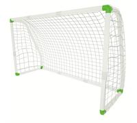 TEMU Portería de fútbol de PVC para entrenadores con red, para jardín, parque, playa o pabellón (1.8 m x 1.2 m / 2.45 m x 1.55 m)