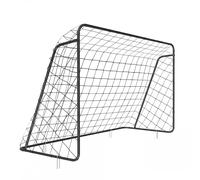 TEMU Portería de fútbol para jóvenes, portátil para jardín, patio, parque, playa, de acero, 215.1 x 76.1 x 150.1 cm, negra
