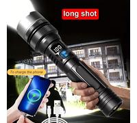 TEMU Potente linterna digital con función recargable y zoom, ideal para muebles y de cocina, así como para situaciones de emergencia, clasificación IP44