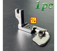 TEMU Prensatelas industrial de dobladillo con de curva, tubo de tirón para dobladillo de 1/4", prensatelas para faldas de chifón, compatible con Brother, JUKI, CONSEW, Singer