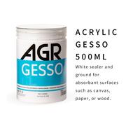TEMU Primer de Gesso Acrylic Mate 500Ml (-Oz) para Pintura al Óleo, Pintura Acrylic y Pintura a Base de Agua