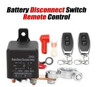 TEMU Principal de Aislamiento con Control Remoto Integrado y Relé para Batería Universal 12V 200A, de Apagado a Distancia 200A