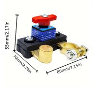TEMU principal de desconexión de batería - de aluminio con revestimiento de cobre, de desconexión , 12-24V, de desconexión para una gestión eficiente de la batería