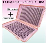 TEMU Pro Fairy Conjunto de Pestañas de de 30 Filas con Gran Capacidad 20D/ Maquillaje Natural, Extensiones de Pestañas Hechas a , Ideal como Regalo para Hermanas y , Adecuado para Principiantes