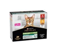 TEMU PRO PLAN - Sterilised Maintenance Adult Sobres (10x85 gr) - Alimento Húmedo Completo para Gatos Adultos Esterilizados (Pollo y en Salsa)